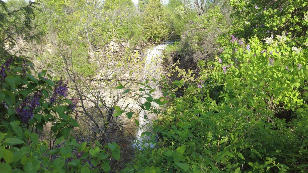 A View Of Borer's Falls From The Bruce Hiking Trail