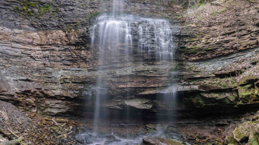 Felkers Falls On The Niagara Escarpment Near Stoney Creaek Ontario part of the Bruce Hiking trail